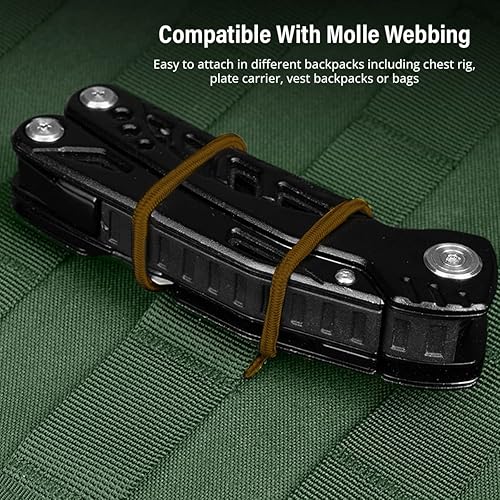 Miniatura 6 de GearHill Accesorios multiusos Molle Accesorios tácticos de la mochila, Molle correas de vinculación de cinta Molle Accesorios
