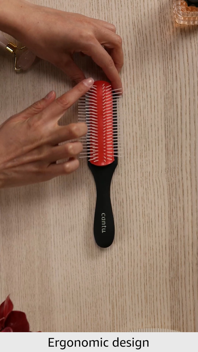 Cantu Entwirrbürste Mit Ultra-Gleiteffekt - Perfekt Für Lockiges & Welliges Haar, Schonend Gegen Haarbruch