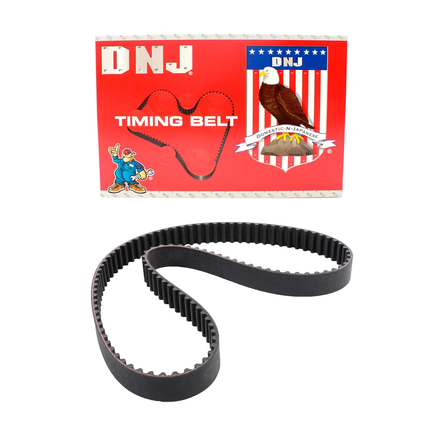 DNJ TB205 Timing Belt for 1983-1989 Honda Accord Prelude 1.8L-2.0L L4 12V SOHC 1829cc
