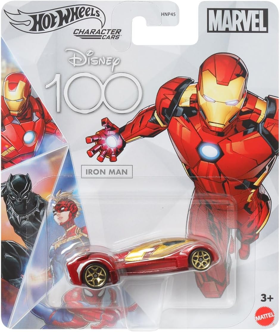 Hot Wheels Disney Character Cars 100 Years Special Edition Series Complete Set of 8 Diecast Vehicles in Manufacture Case from HNP45-956A Release Bundle