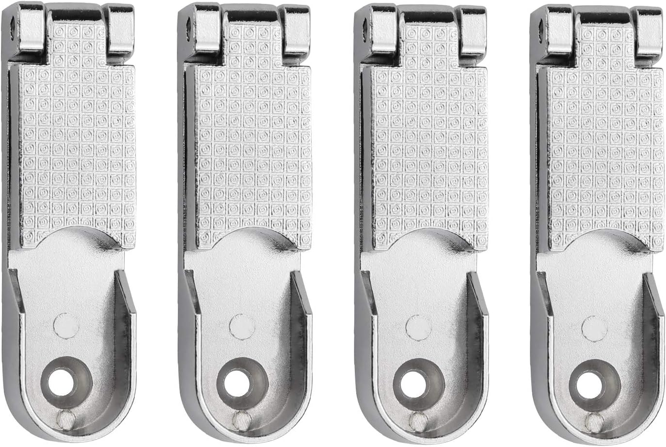 N / A 4 Pcs Closet Pole Sockets Oval Wardrobe Rail End Support Rail