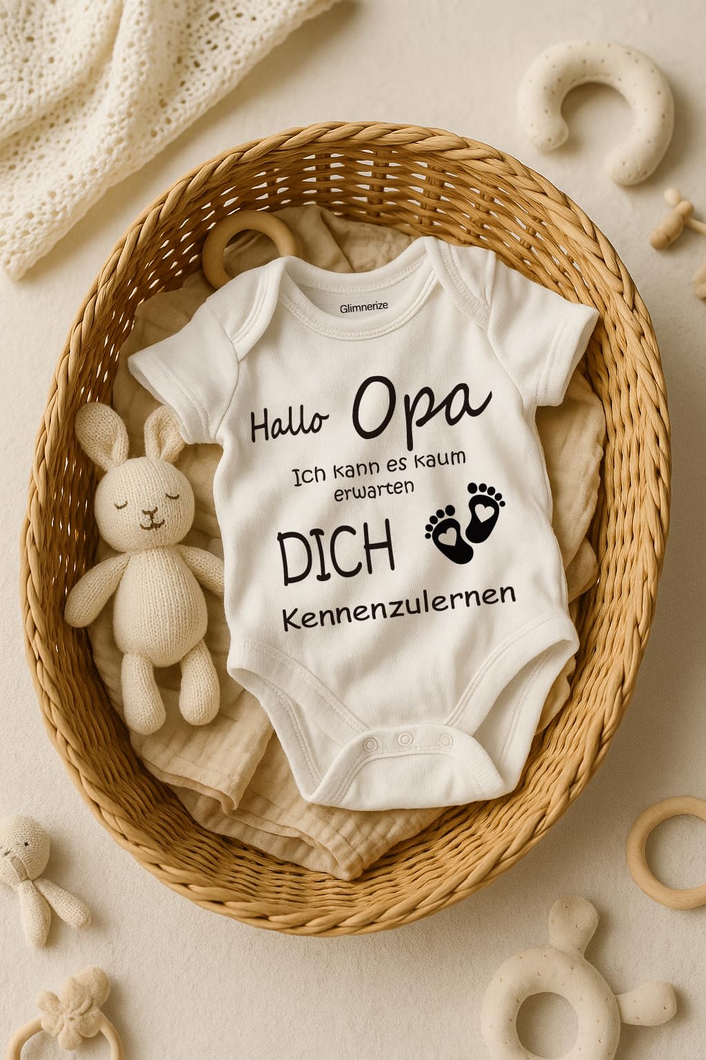 Schwangerschaftsverkündung Baby Verkündung Babybody Nachwuchs ankündigen Geschenk Gender Reveal Neugeborene ihr werdet oma und Opa