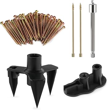 Squeaky Floor Repair Kit with 50 Screws & 5 Tools, Floor Fix Screws Kit for Most Wood Floors, Eliminate Squeaky Noise Under Carpeted Floors, Hardwood, Vinyl, and Linoleum Floors