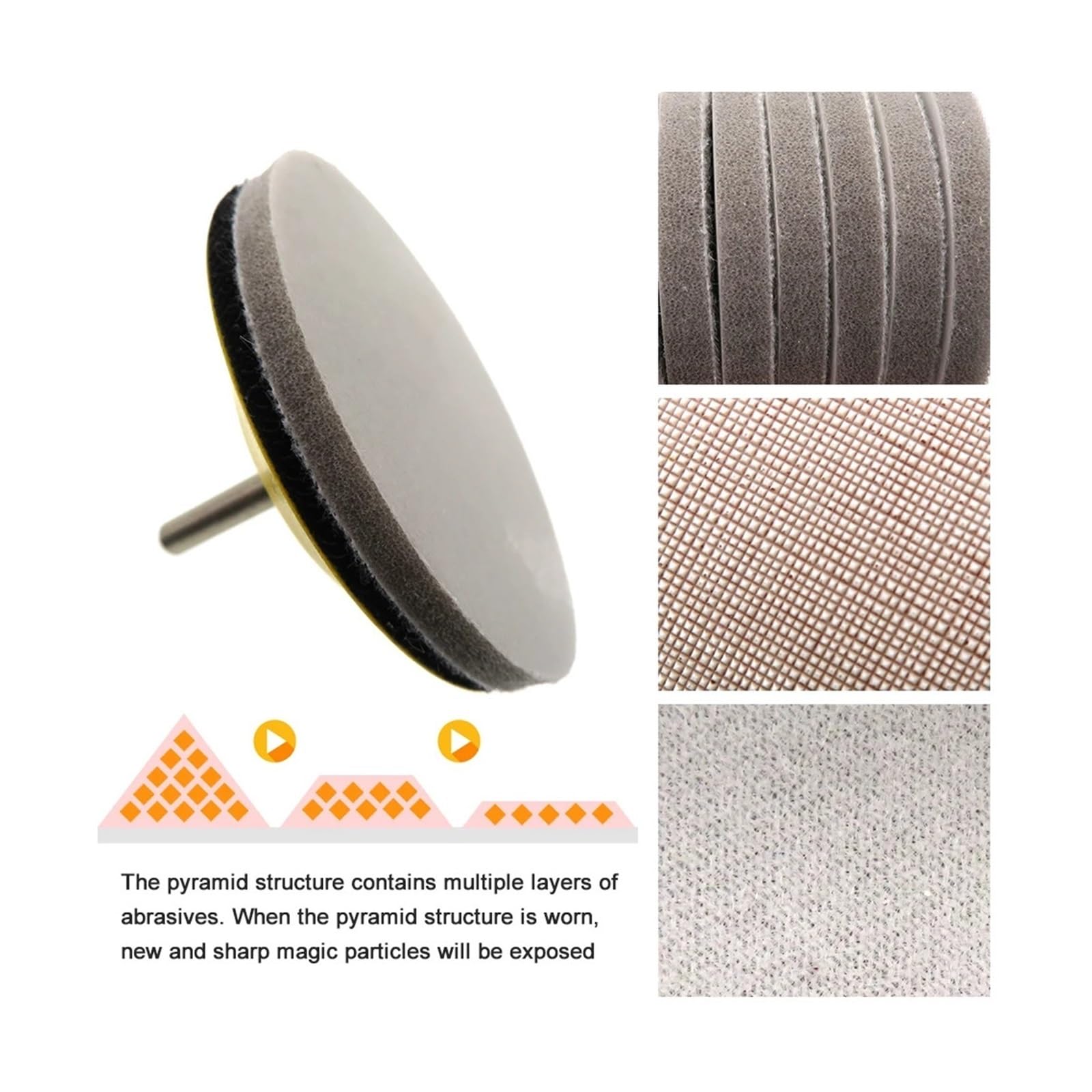 10 szt. 5 cm (5 cm) 4" 5" 6" gąbka ścierna hak i pętla 320-8000 ziaren do polerowania i szlifowania samochodu