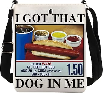 TOBGBE Funny Hot Dog Meme Gifts For Costco Hotdogs Funny Lover Shopping Bag Keep Hot Dogs Price Canvas Bag