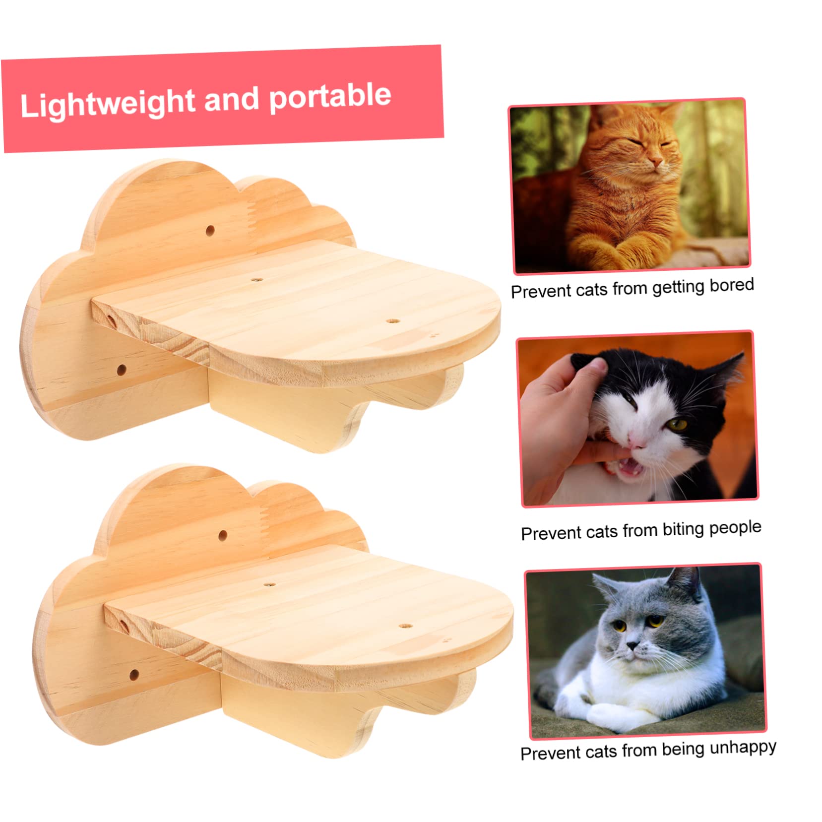Wandtreppe für Katzen, 2 Stück, Stabil und Platzsparend