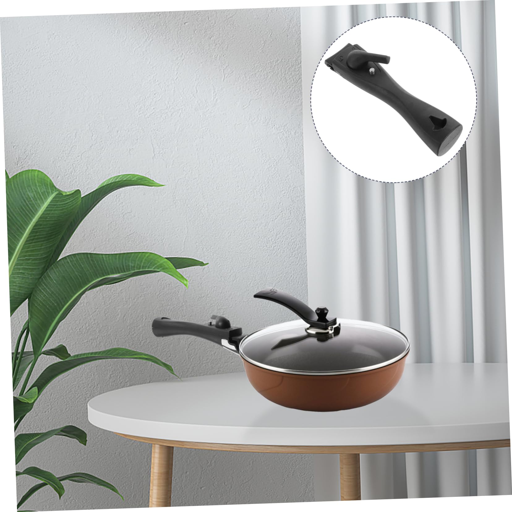 ULTECHNOVO 4 Stück Abnehmbarer Topfgriff für Kochgeschirr Universeller Ersatzgriff für Pfannen und Töpfe Ergonomisch und Bequem Hitzebeständig und Praktisch für Einfache Aufbewahrung