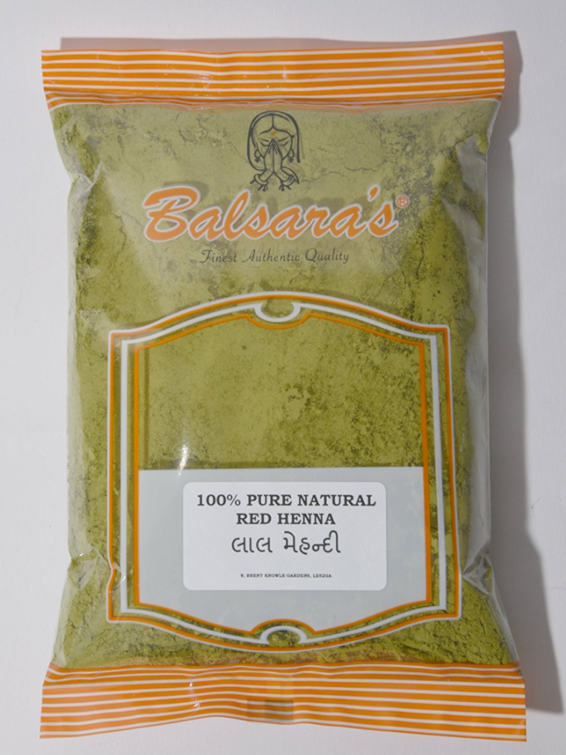 Balsara's 500g Pure Natural 100% Henna Powder Hair Colour Dye Powder for Grey Hair, Reddish-Brown