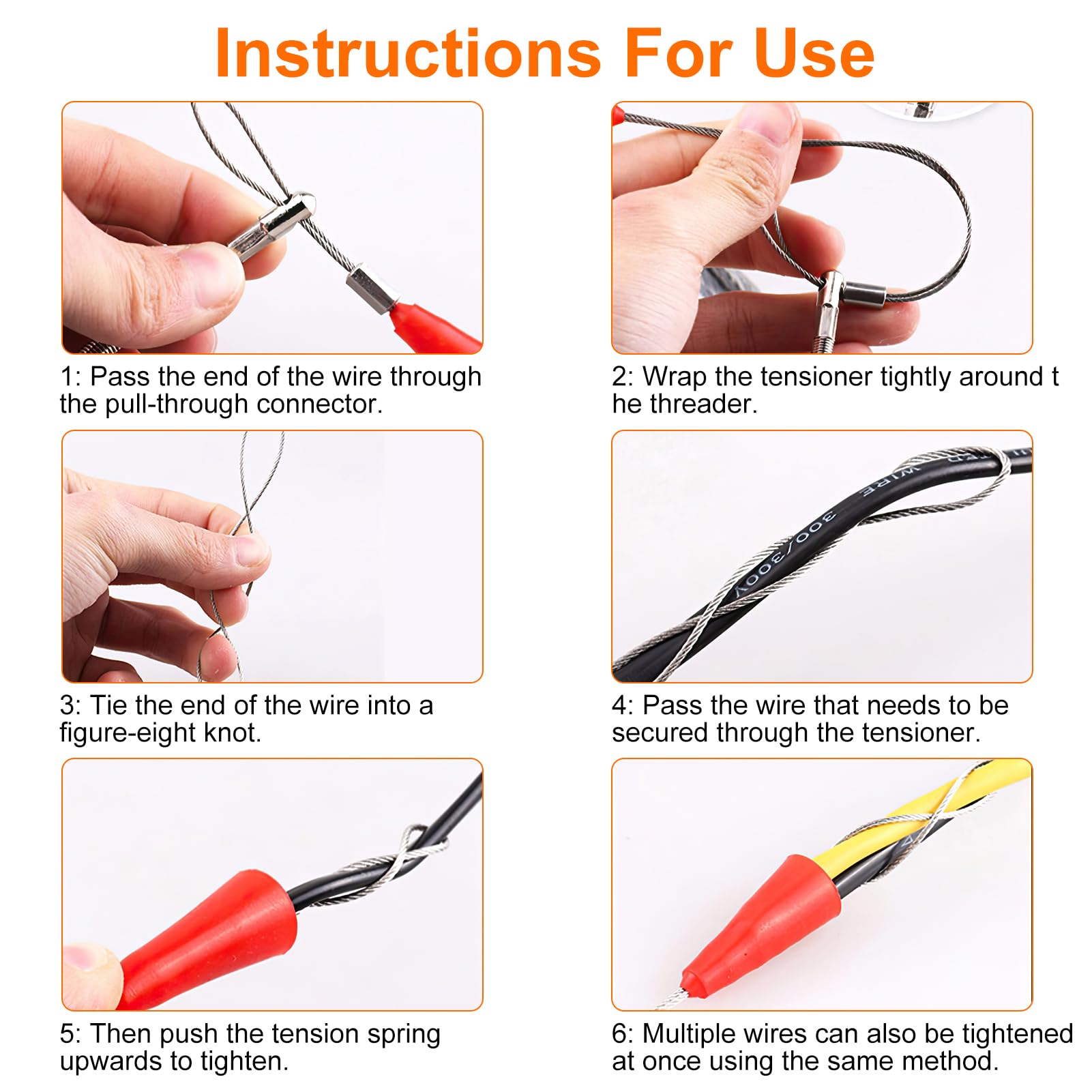 Sacacables eléctrico de 10 m, aguja para tiradores de cables de 4 mm, guía de cable flexible para pasar cables en conductos de paredes y techos, instalación eléctrica y redes, herramienta de paso de