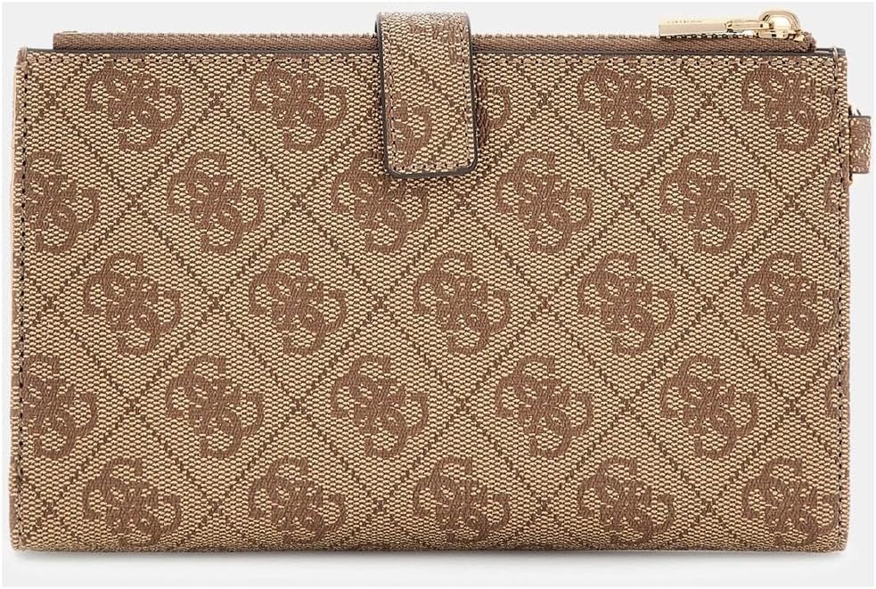 GUESS Laurel II ダブルジップオーガナイザーウォレット, ラテロゴ, One Size