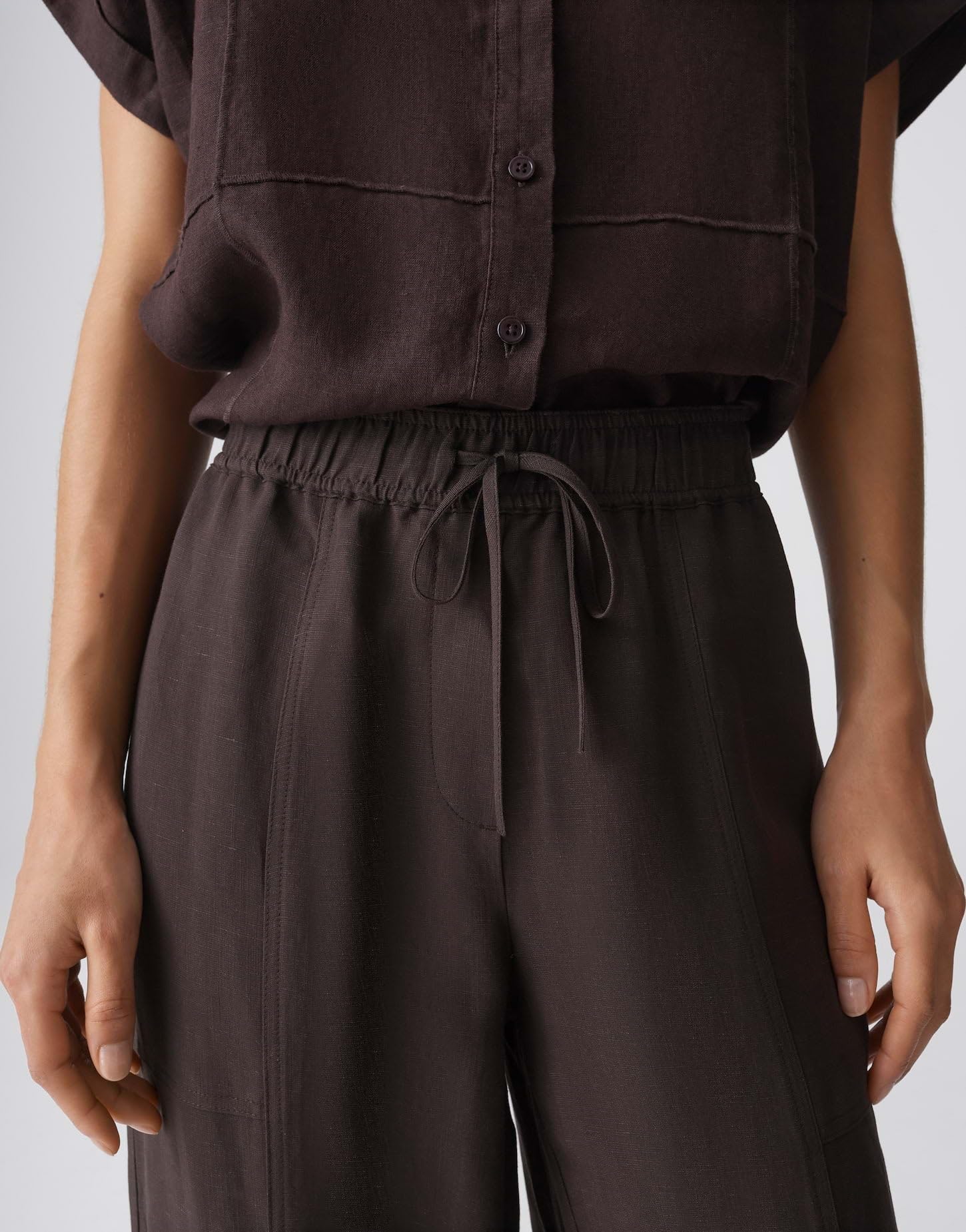OPUS Damen Jogpants | MYHA Oasis Relaxed City Pants aus Viskose Leinen Mix