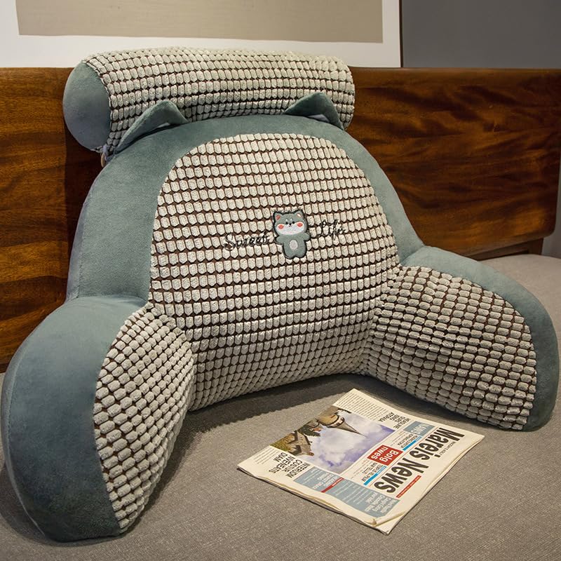 Cojín mullido para la cintura, soporte de espalda, almohada para sentarse en la cama, cómoda almohada de apoyo lumbar para relajarse en la cama