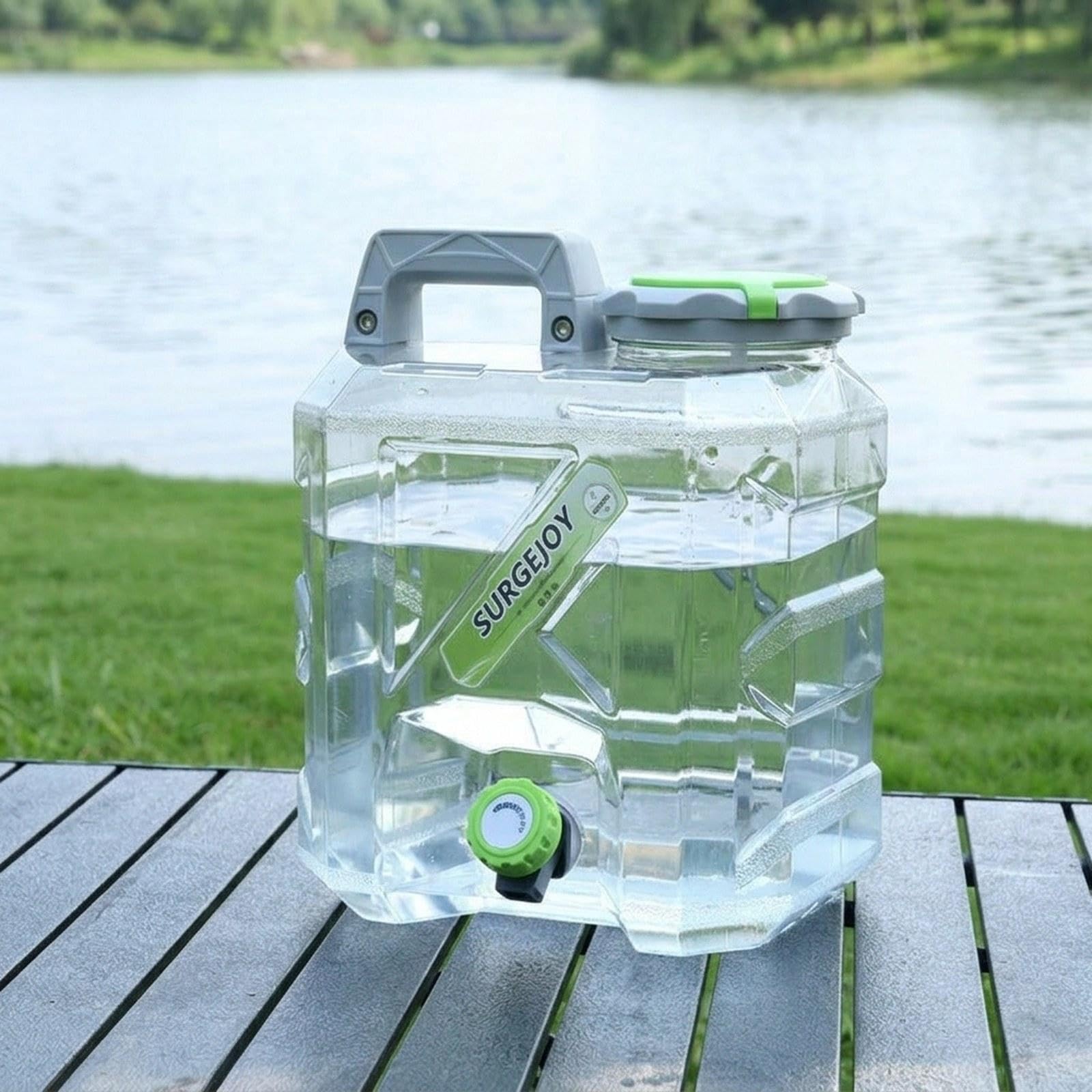 Wasserbehälter Notfall Wasserspeicher Tank mit Auslauf Tragbarer Eimer Wasserkanister Wandern Trinklager Multifunktion Robustes PP Material für Pickni
