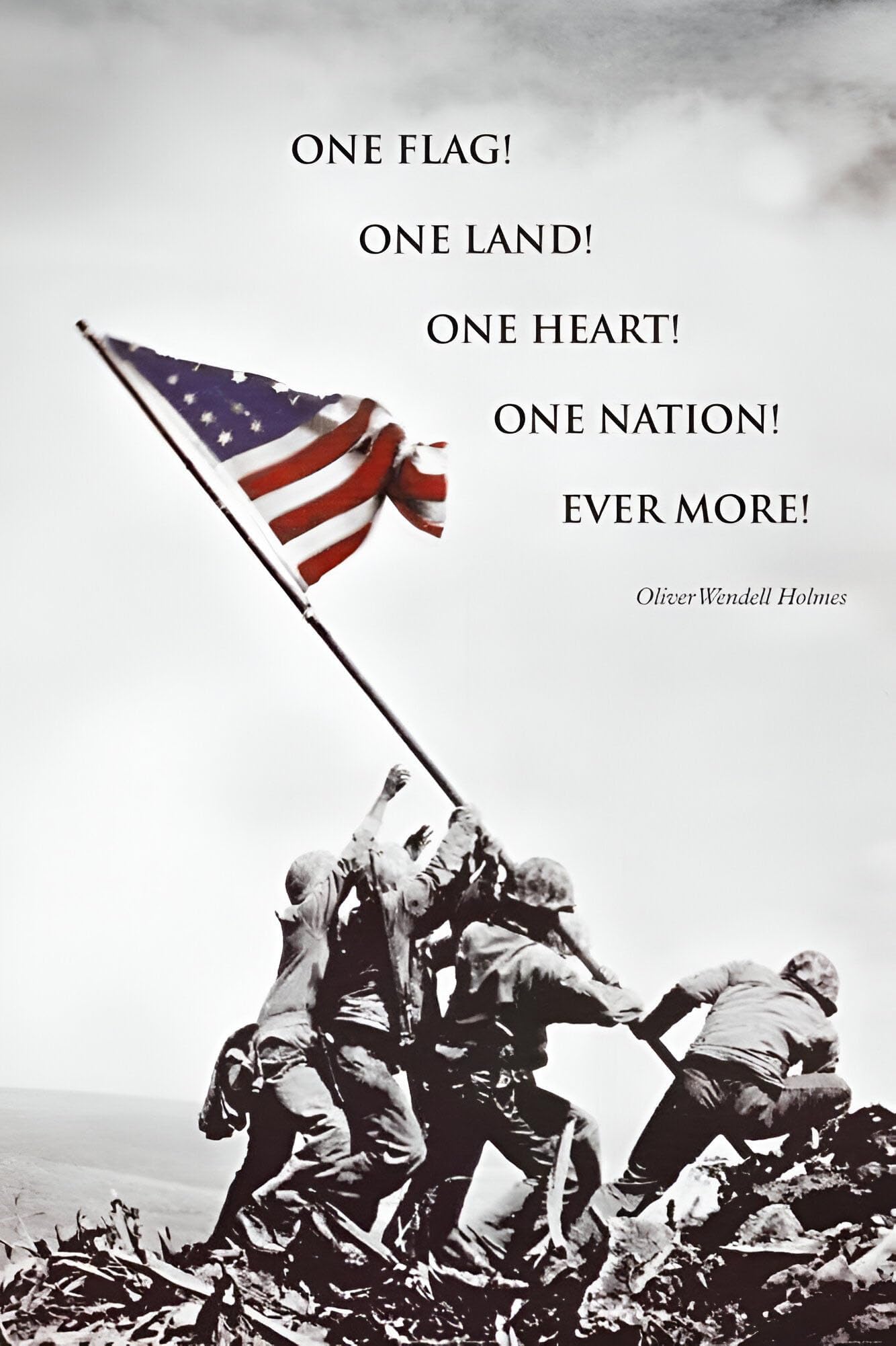 American Flag at Iwo Jima Poster Print, 24x36 Poster Print, 24x36