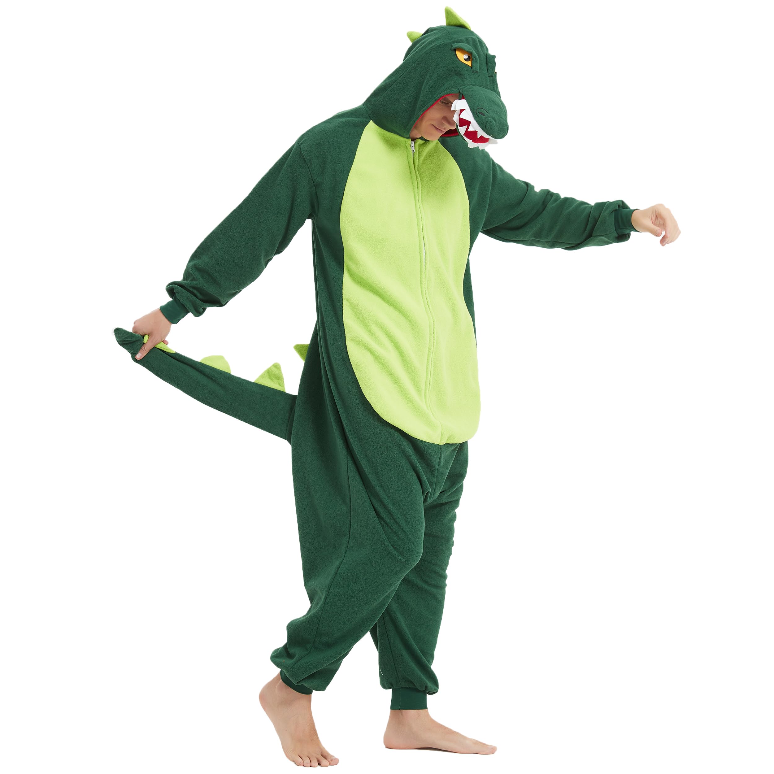 Dinosaur Pajamas For Girls Mahoon Halloween Dinosaur Adult Onesie