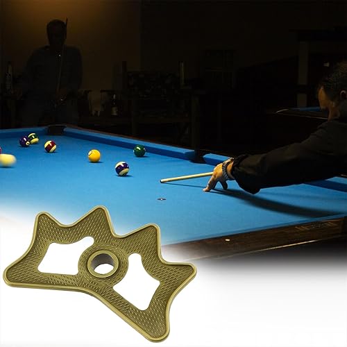 Miniatura 5 de AYLIFU -Cabeza de puente de taco de billar de aleación de zinc, cabezas de puente portátiles, adecuadas para tacos de piscina (1 unidad)