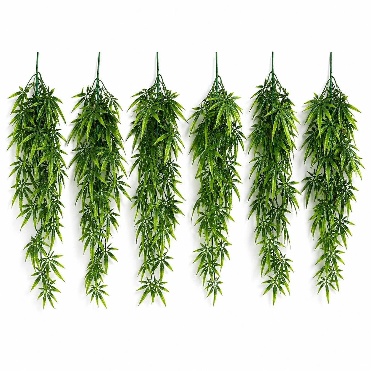 Multipack Leaf Design Artificial Hanging Plants