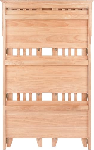 Miniatura 15 de Winsome Mission - Estantería de madera de haya de 4 niveles, natural