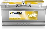 VARTA Automotive Dynamic AGM (A5) 12 V 95 Ah 850 A Wet Battery for Start-Stop Systems and xEV Starter Battery for Cars with Higher Energy Requirements Maintenance-free Lead Acid Battery - 1