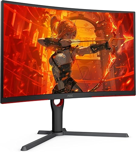 Miniatura 3 de AOC CQ27G3Z Monitor curvo para juegos de 27 pulgadas, QHD 2K 2560x1440, 1000R VA, 240Hz 0.5ms, FreeSync Premium, soporte ajustable en altura,