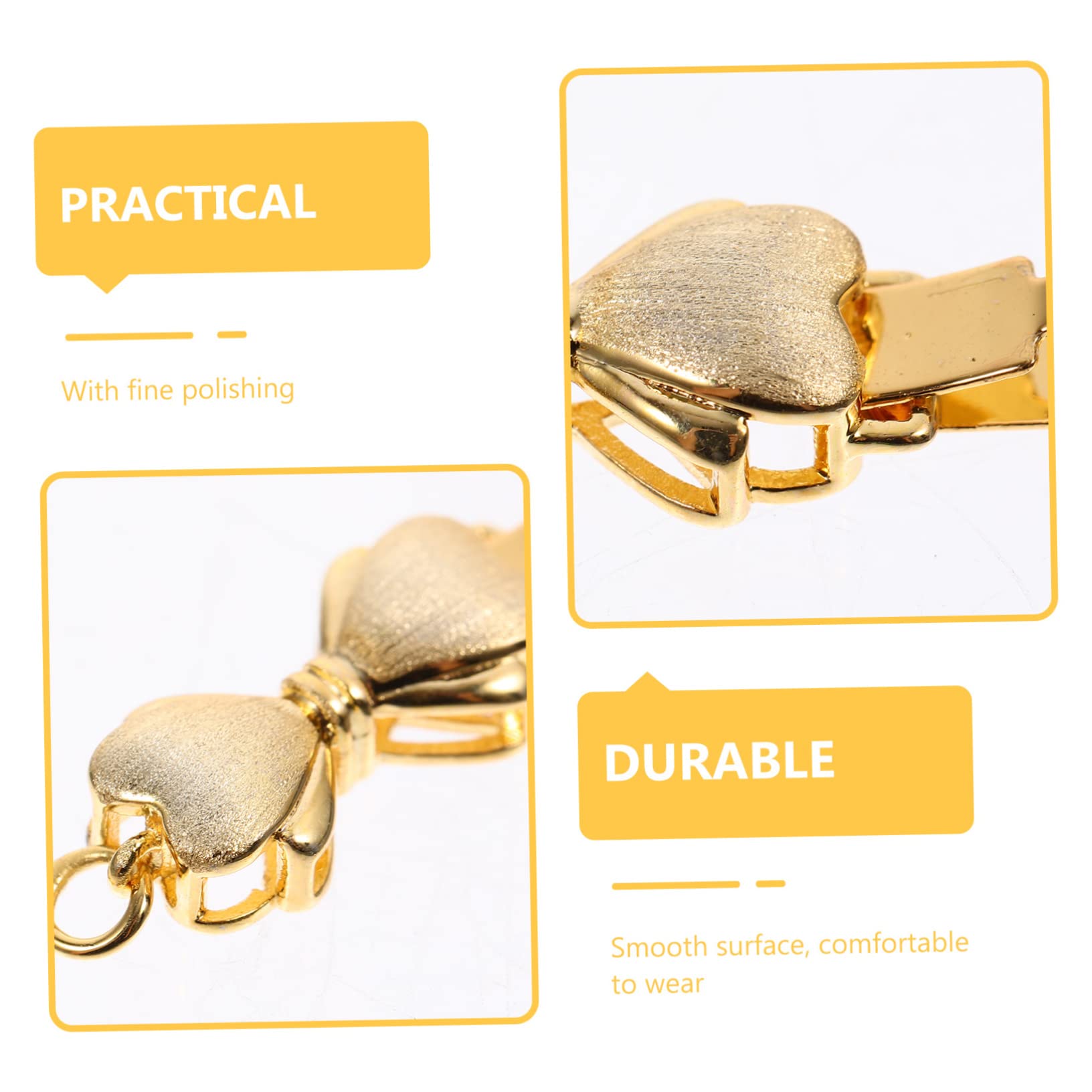 EXCEART 10piezas Conectores De Joyas Para Diy Cierre De Perlas Plata y Accesorios Para Collares y Pulseras