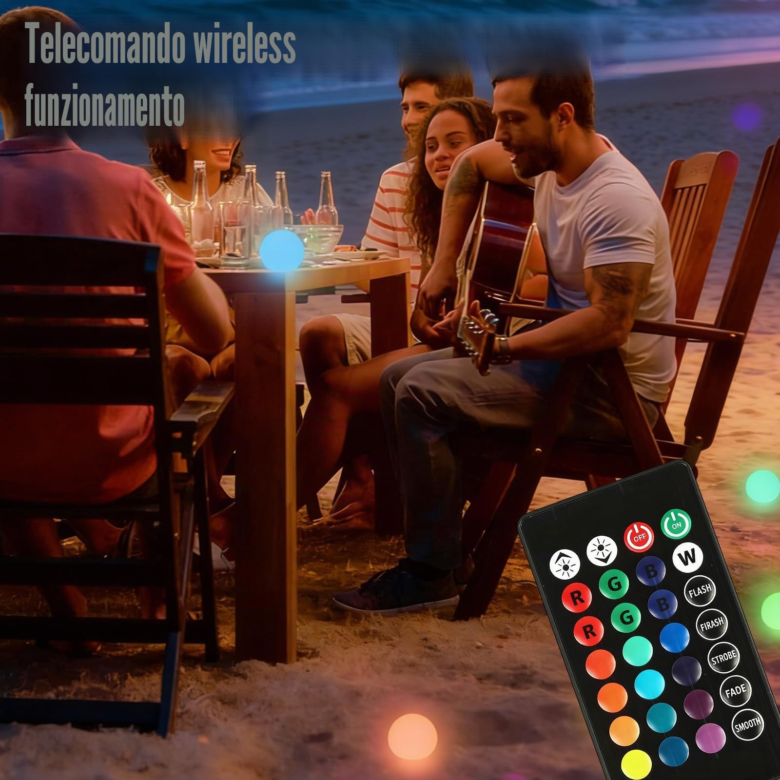 8 luci galleggianti per piscina, con telecomando, 16 colori RGB, illuminazione impermeabile IP65, luci galleggianti per piscina e feste