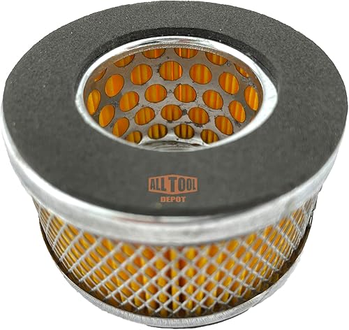 Elemento filtrante universal de entrada de aire para compresor de aire de 2.6 pulgadas de diámetro exterior 1.67 pulgadas de alto (paquete de 2)