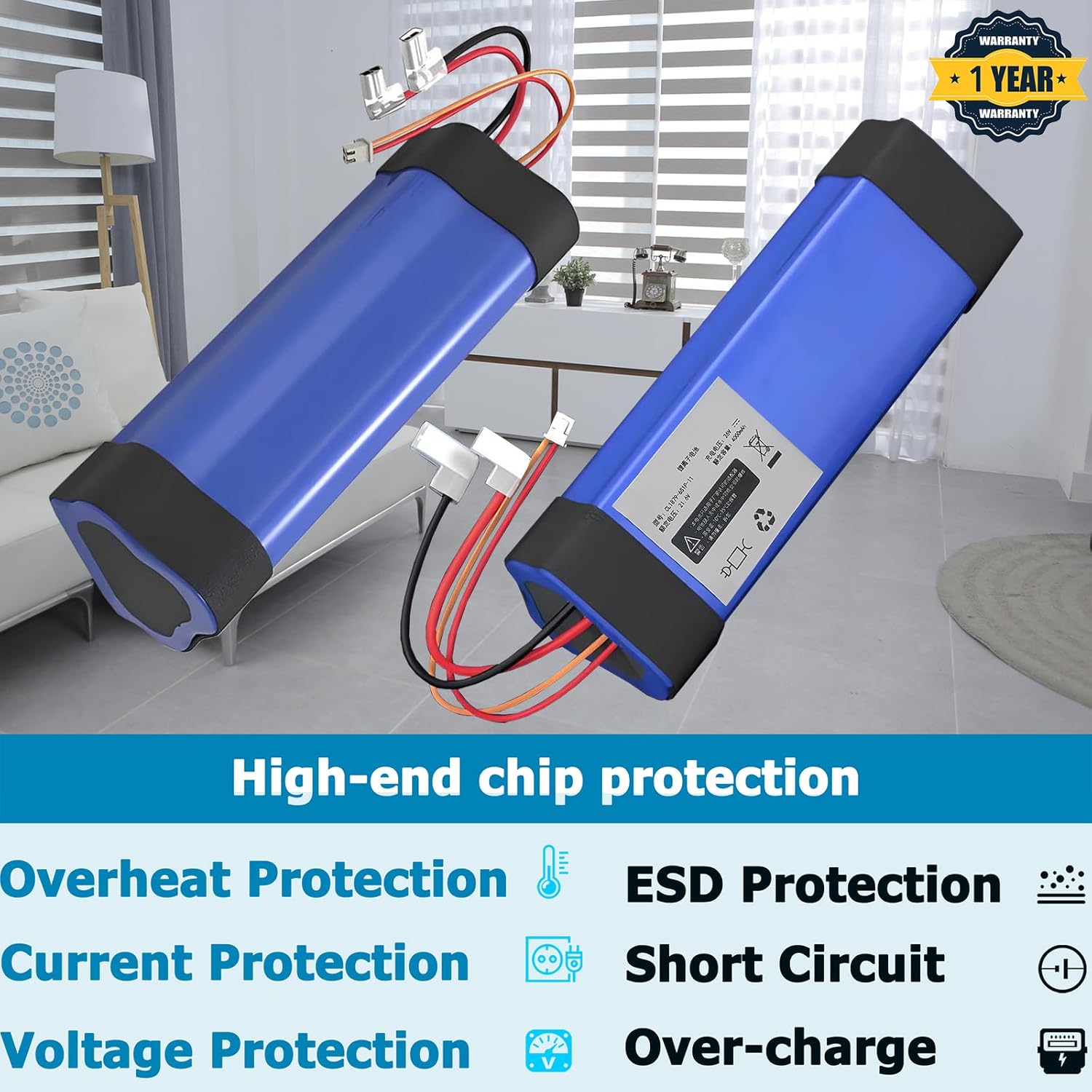 ONE S3-1 4000mAh Battery Compatible with Tineco iFloor 3, Floor ONE S3 and Floor one S3 Breeze Cordless Wet Dry Vacuum Cleaner