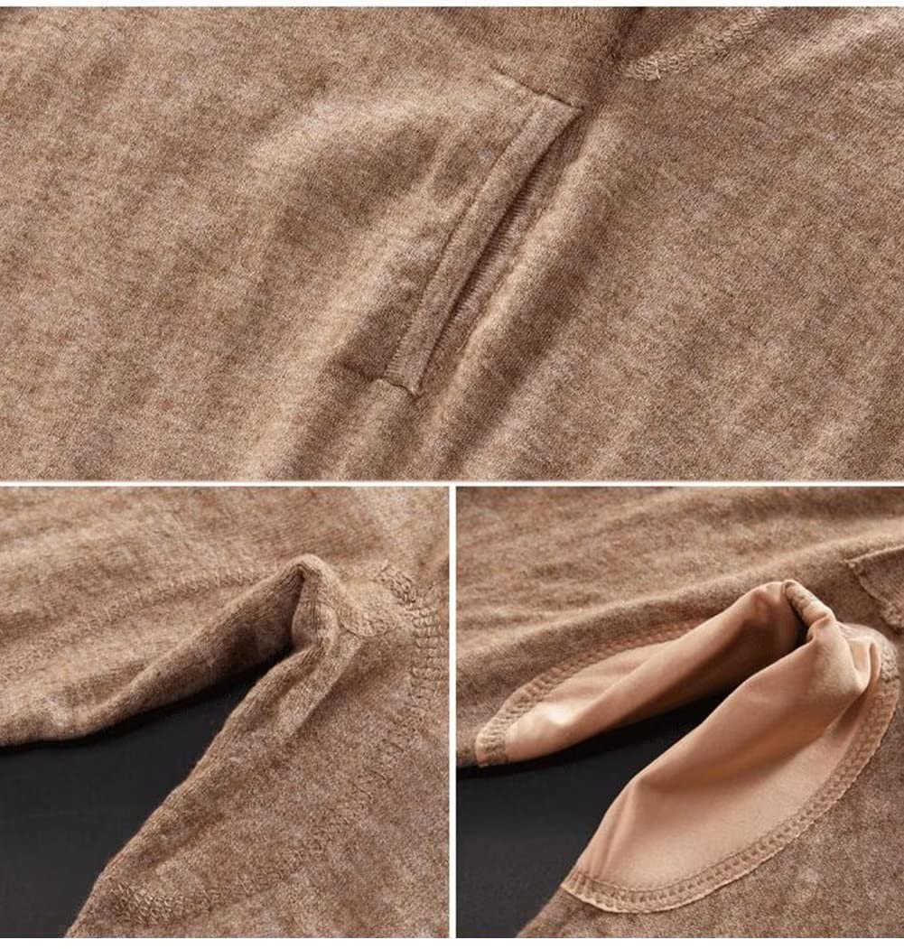 Mallas Termicas Hombre Pantalon Termico Ligero Invierno Calzoncillos Largos Termicos Pantalones Térmicos de 97.2% Cachemira