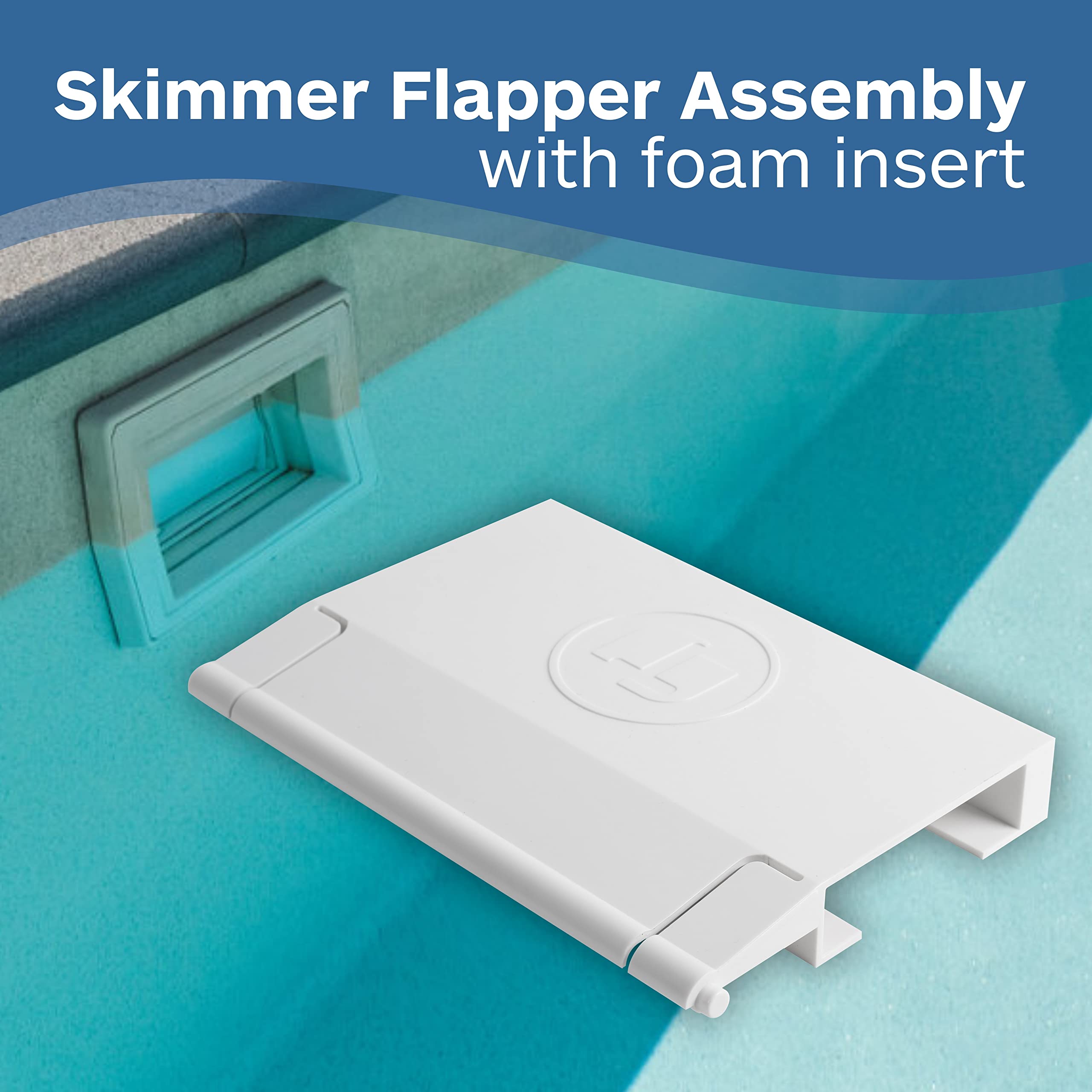 TonGass Repuesto exacto para Hayward Skimmer SPX1082K Skimmer Weir Gate para piscina Skimmer Flapper Door compatible con SP1082, SP1083, SP1084, SP1085, SP1086 - Blanco