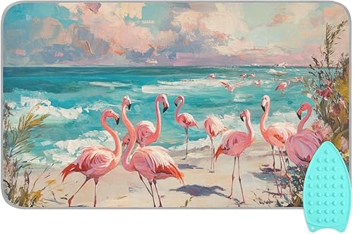 Miniatura 23 de Alfombrilla de planchar y almohadilla magnética resistente al calor, manta de planchado portátil de viaje, fundas para tabla de planchar de 27.6 x