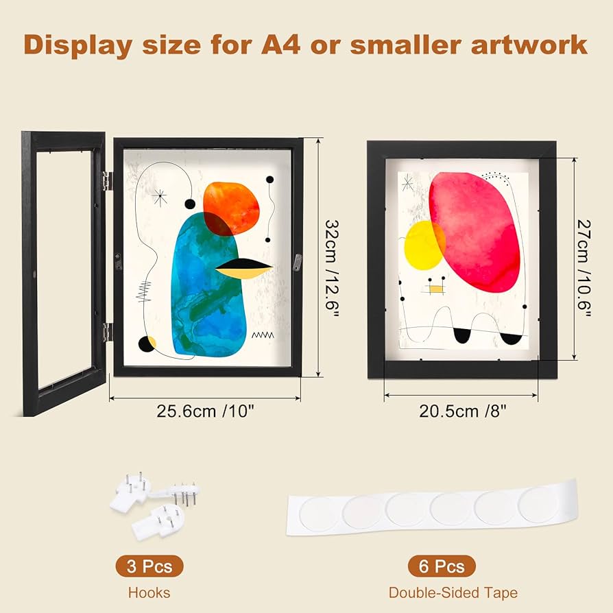 Amazon.com: uxcell Art Frame Changeable, Magnetic Wood Art