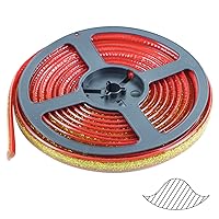 Vista 1 de Flexible Quarter Round Peel and Stick Molding Trim,16.4 ft.Self Adhesive Waterproof Caulk Strip for Baseboard Stair Countertops Tile Walls Cabinet