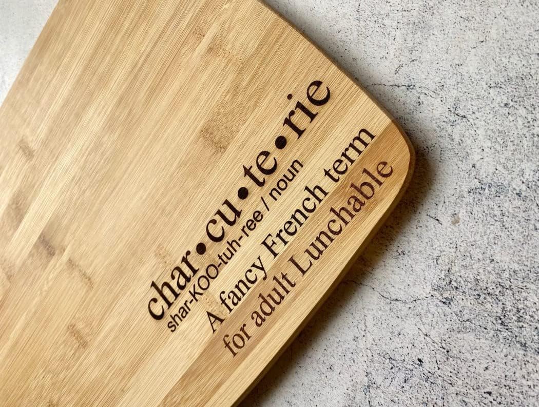 11" x 14" Charcuterie Adult Lunchable Bamboo Cutting Board, Custom Bamboo Cutting Board, Engraved Cutting Board, Funny Cutting Board, Gift Idea