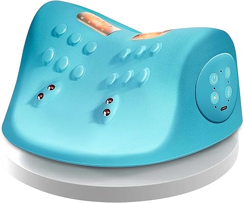 Masajeador de cuello, relajante eléctrico de cuello y hombros con calor, 3 modos, almohadas para aliviar el dolor y relajación muscular, dispositivo