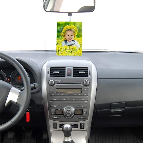 Miniatura 6 de 25 hojas de ambientador de sublimación para automóvil, hojas colgantes perfumadas de fieltro, hojas aromáticas blancas con cuerda elástica para