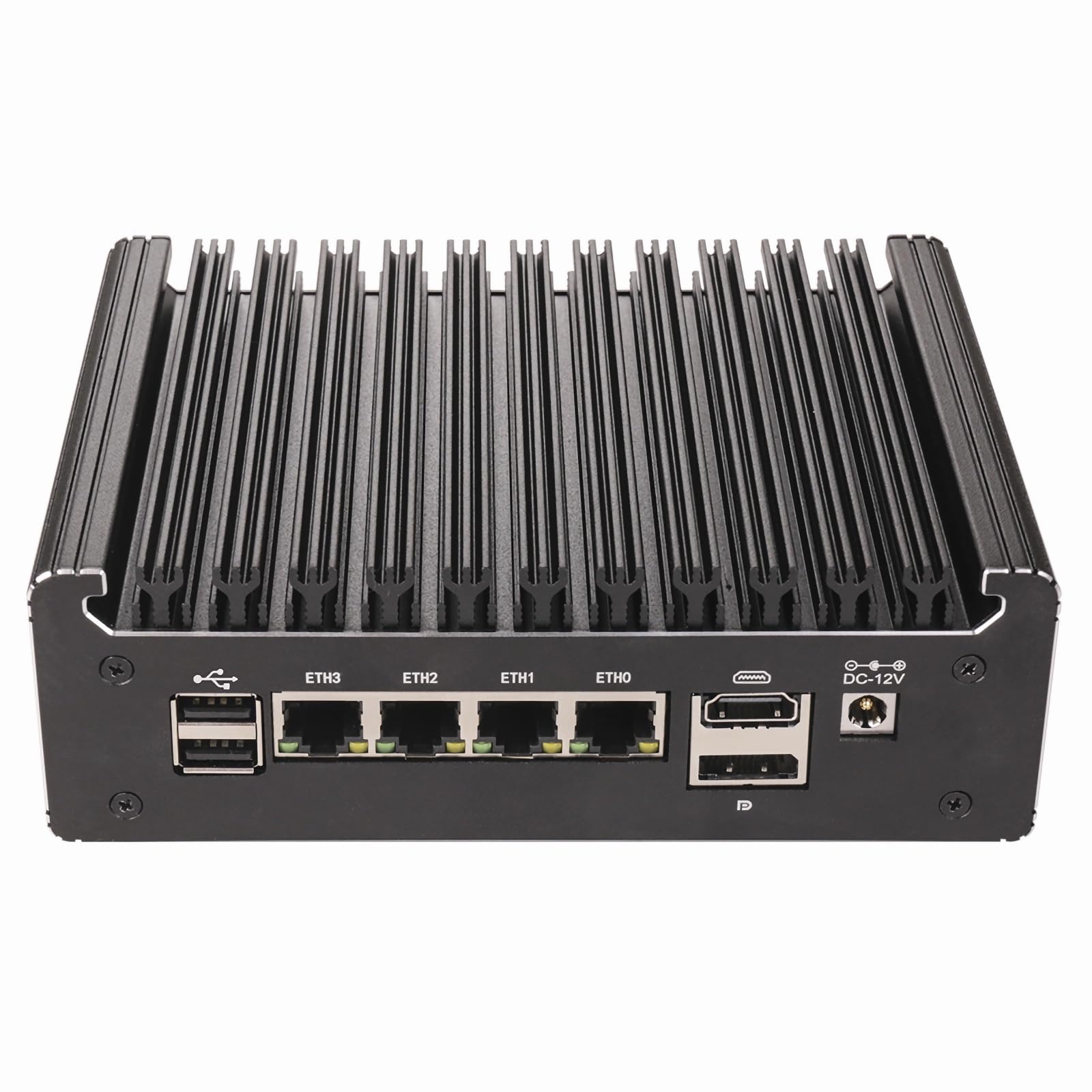 FakestarPC 4 LAN i226 2,5 G Firewall Mini – PC mit Pare – Feuer ohne Lüfter N150 (Upgrade N100, 4c / 4T, bis zu 3,6 GHz) Server ddr4 nvme Typ – C PF Sense opnsense AES – nein