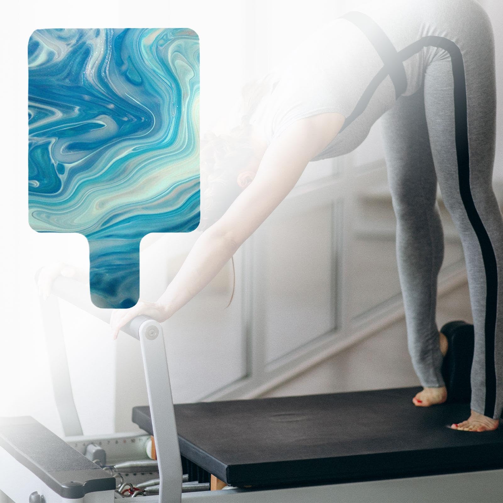 kowaku Pilates Reformer Mat Pilates Reformer Pad Absorbente de Sudor Duradero Antideslizante Pilates Reformer Cubierta para Viajes de Entrenamiento de