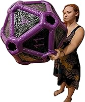 Vista 9 de Black Bazaar Dados grandes D20 inflables extra grandes gigantes para juegos DND RPG de mesa Juego de rol Calabozos y dragones