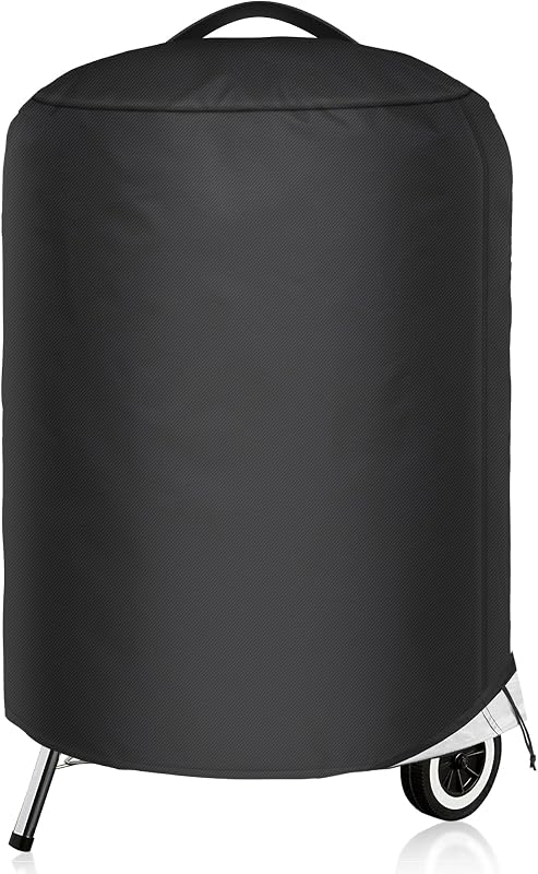 NEXCOVER Kettle Grill Cover-26.5 Inch Charcoal BBQ Smoker Cover Round for Barbecue, Fade & UV Resistant Small Waterproof Weather Resistant Material for Weber 22" Charcoal Grill