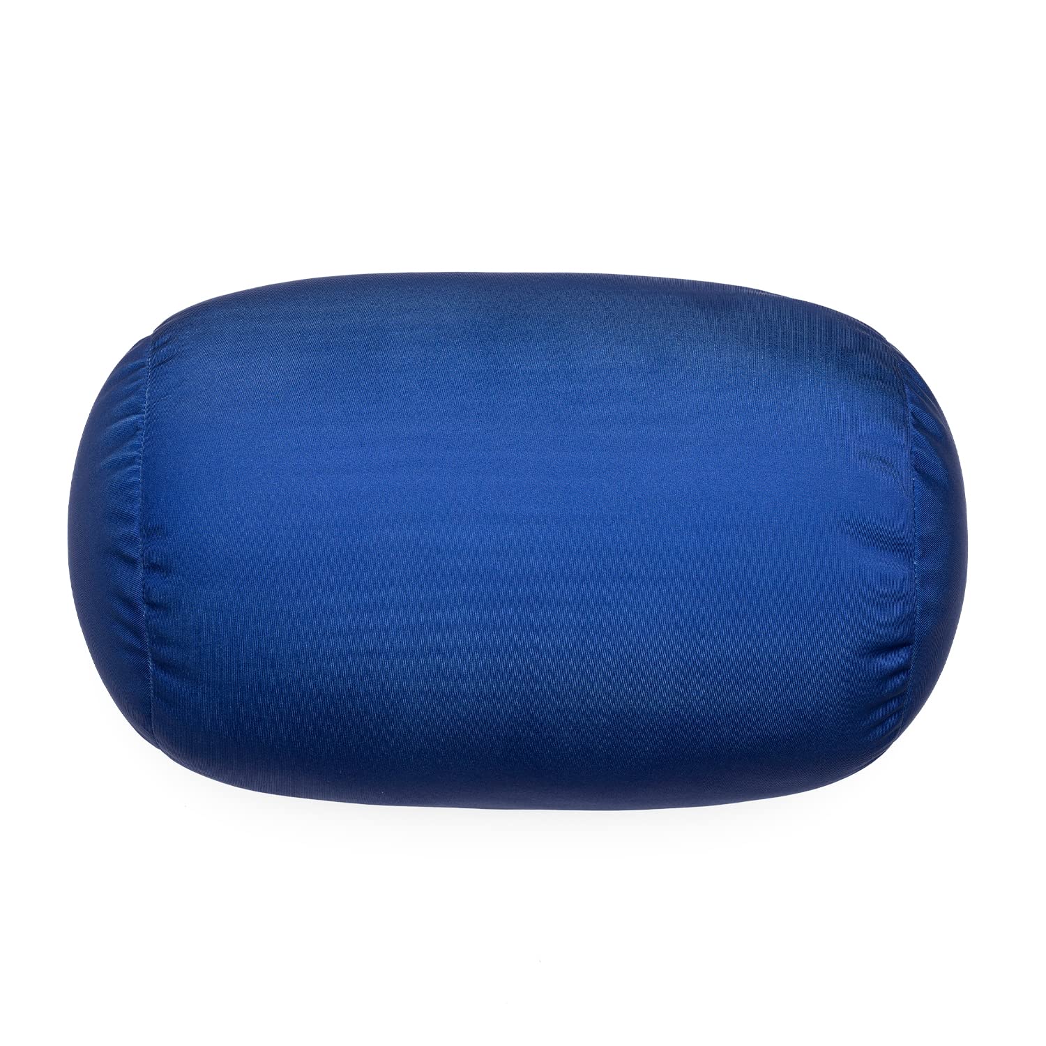 Focustree Squish Bean Bed Microbead Pillow Bolster Tube Body Pillow Smooth Cool Touch Fabric Neck & Back Support Throw Travel Pillow Fun Colors (Navy Blue)