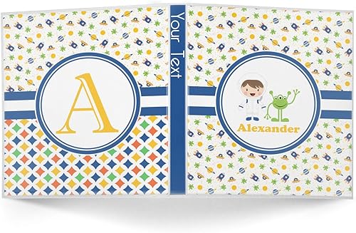Miniatura 2 de Carpeta de 3 anillos personalizada con temática espacial para niño, 1 pulgada