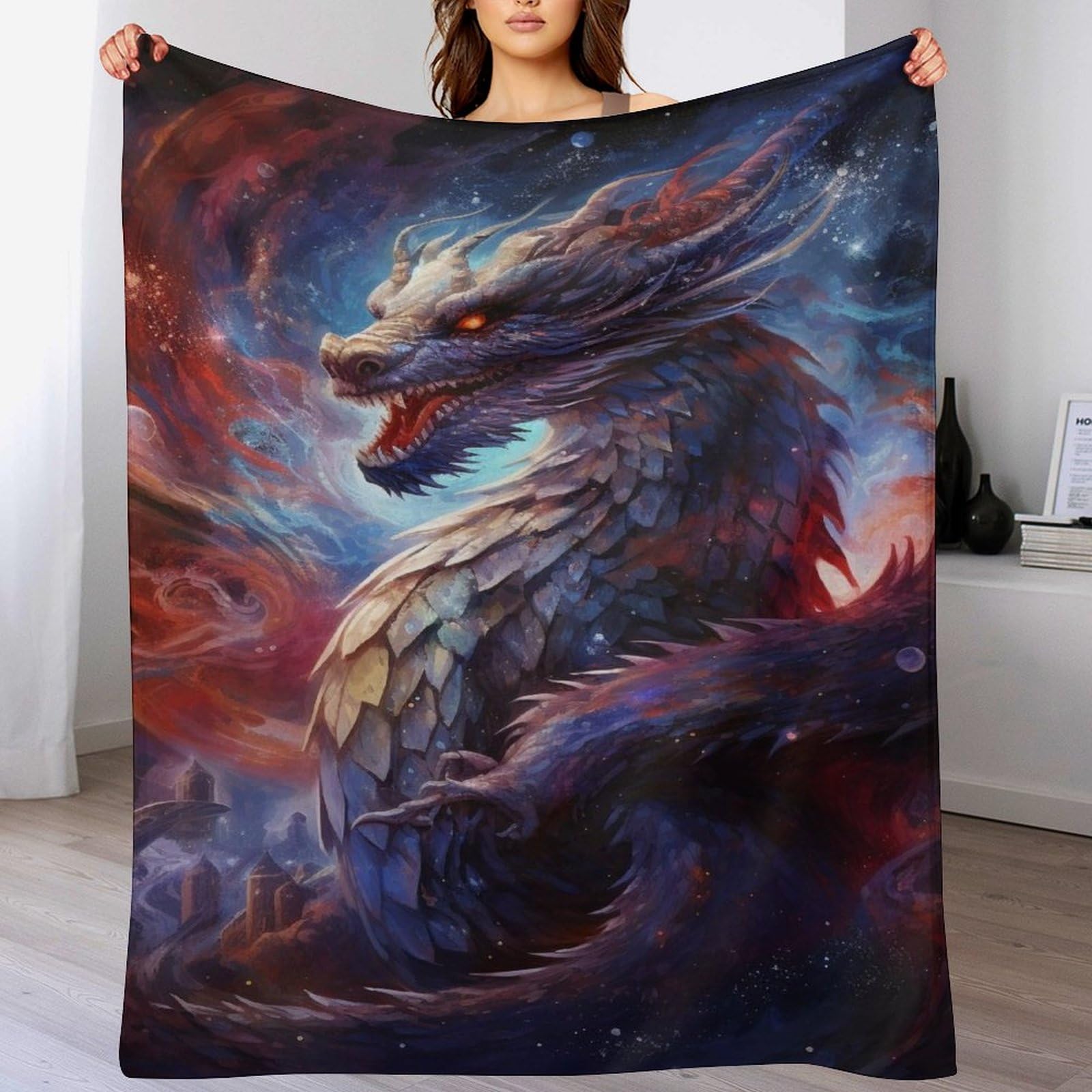 Couverture dragon moelleuse et légère pour vos soirées cocooning
