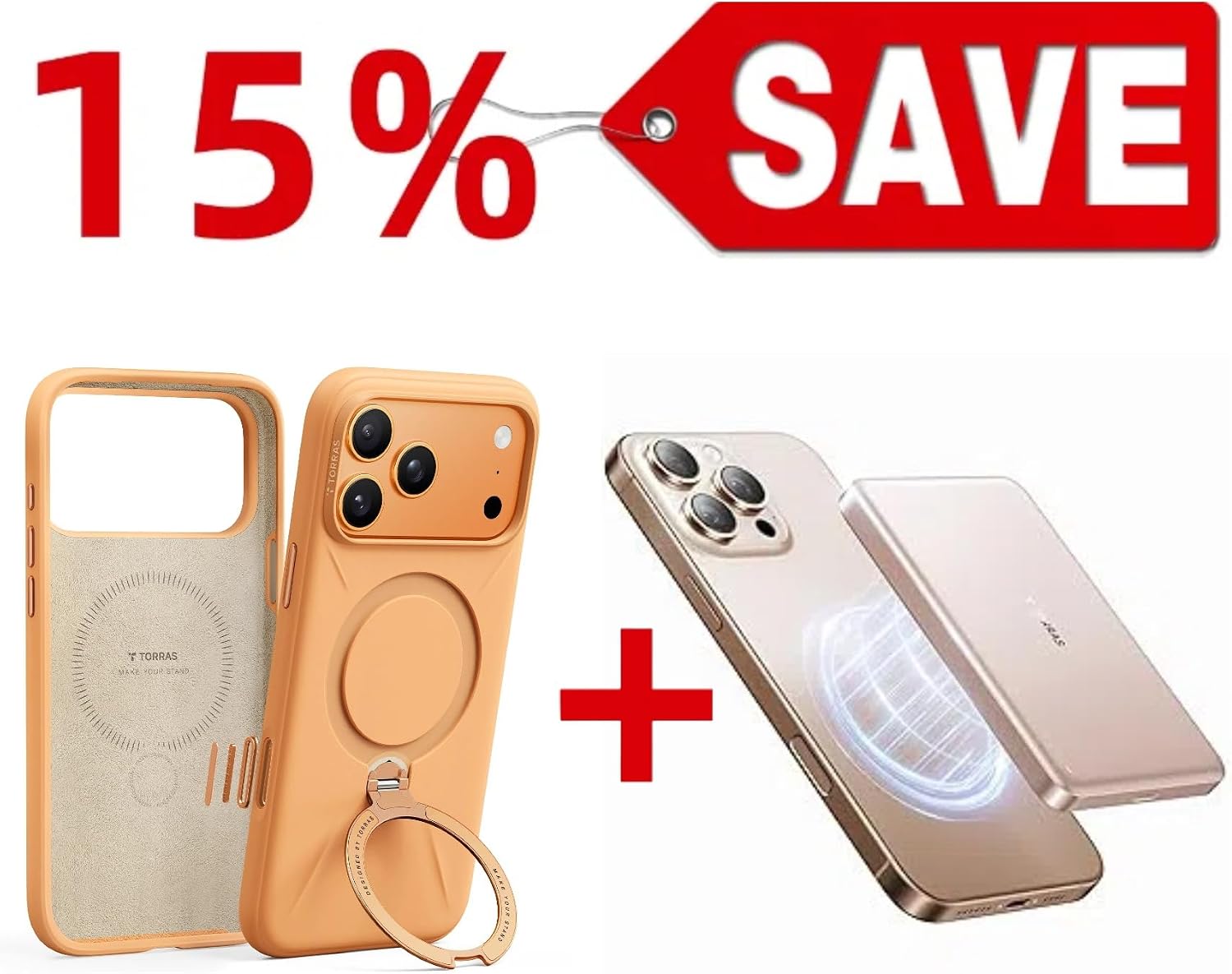MinMag 10,000mAh Power Bank & Magnetic Case — Buy Together to Save 15%