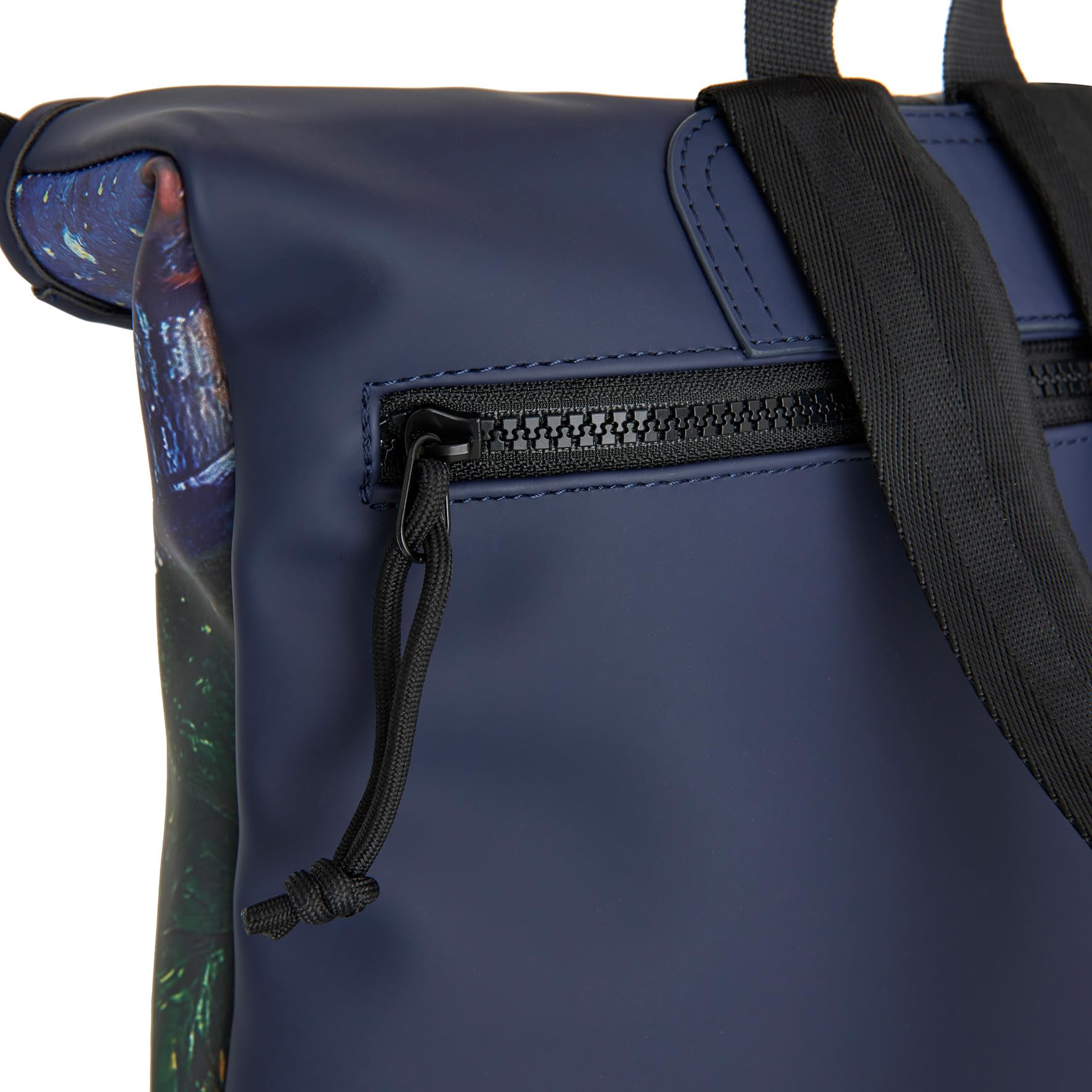 New Rebels Mart Los Angeles Cafe at Night Wasserabweisender Rucksack – 7l Rolltop – Modische Tasche Für Jedes Abenteuer – Wasserabweisender Rucksack Unisex - Night Darkgreen