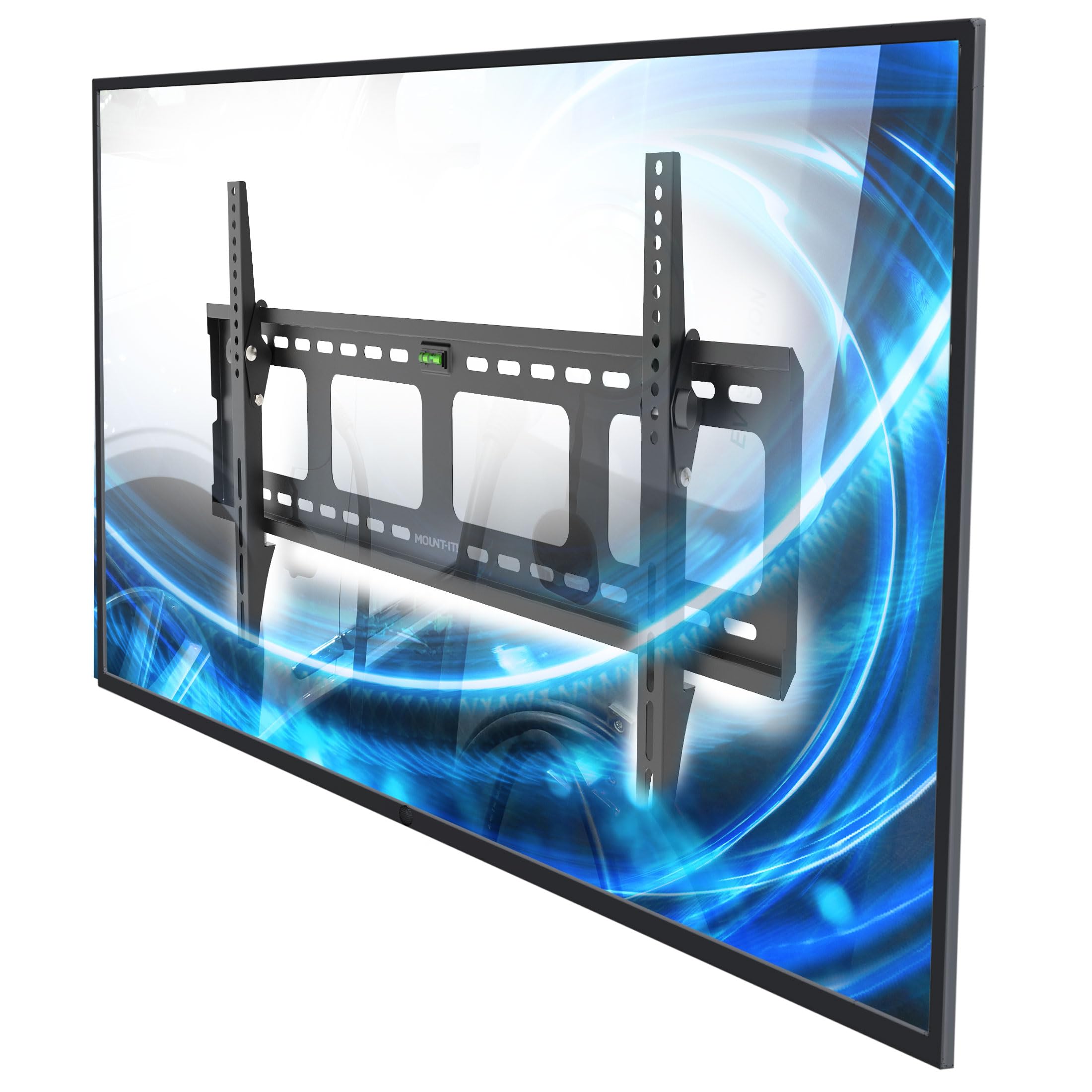 Mount-It! Heavy Duty TV Wall Mount For 65-90 Inch TVs - 220 Lb Capacity Tilt Mount