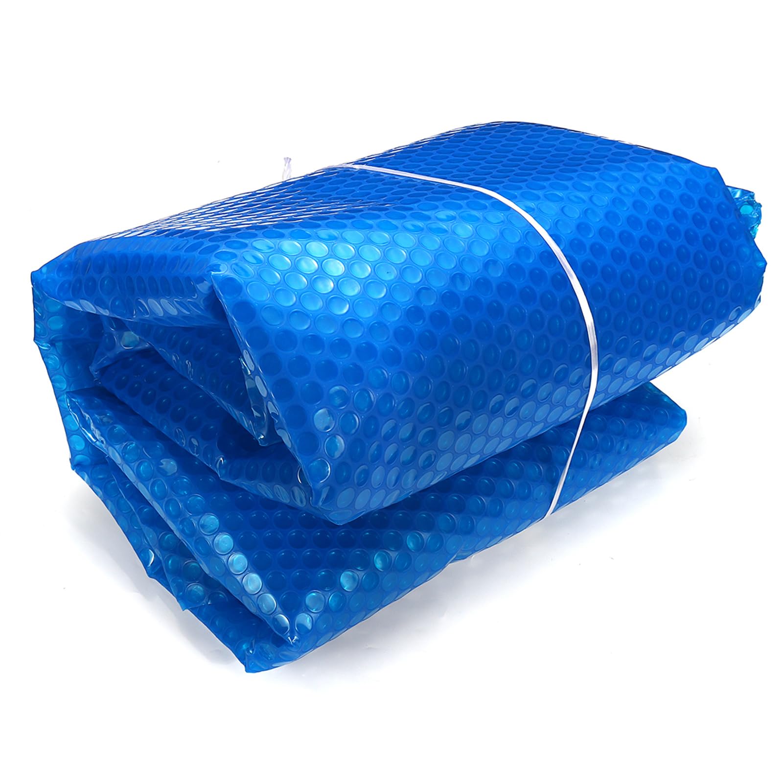 Couverture solaire thermique pour piscine - Très résistante - 2,1 x 2,1 m - Couverture flottante - Couverture de spa découpable - Bleu