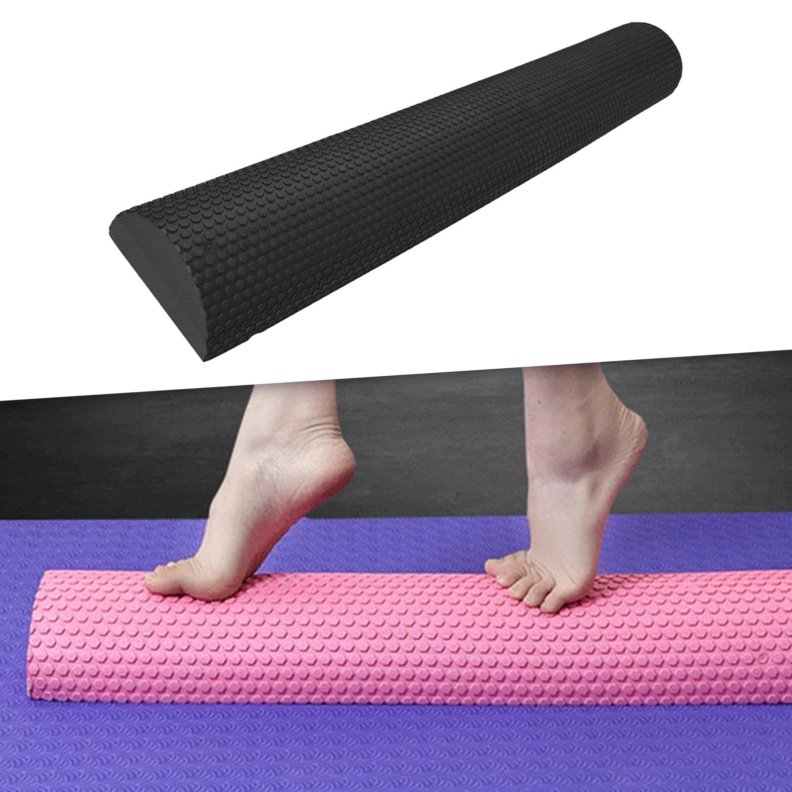 Rullo in Schiuma Eva Mezzo Tondo Schiuma Mezzo Rullo, Leggero, 200 kg per impieghi gravosi, Collo a Rullo in Schiuma semicircolare Antiscivolo