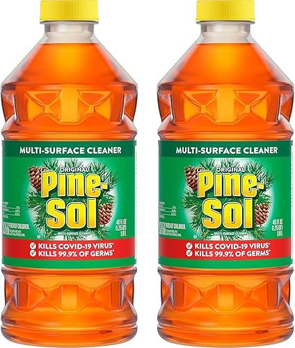 Pine-Sol Limpiador multiusos, pino original, botellas de 40 onzas (paquete de 2) (el embalaje puede variar)