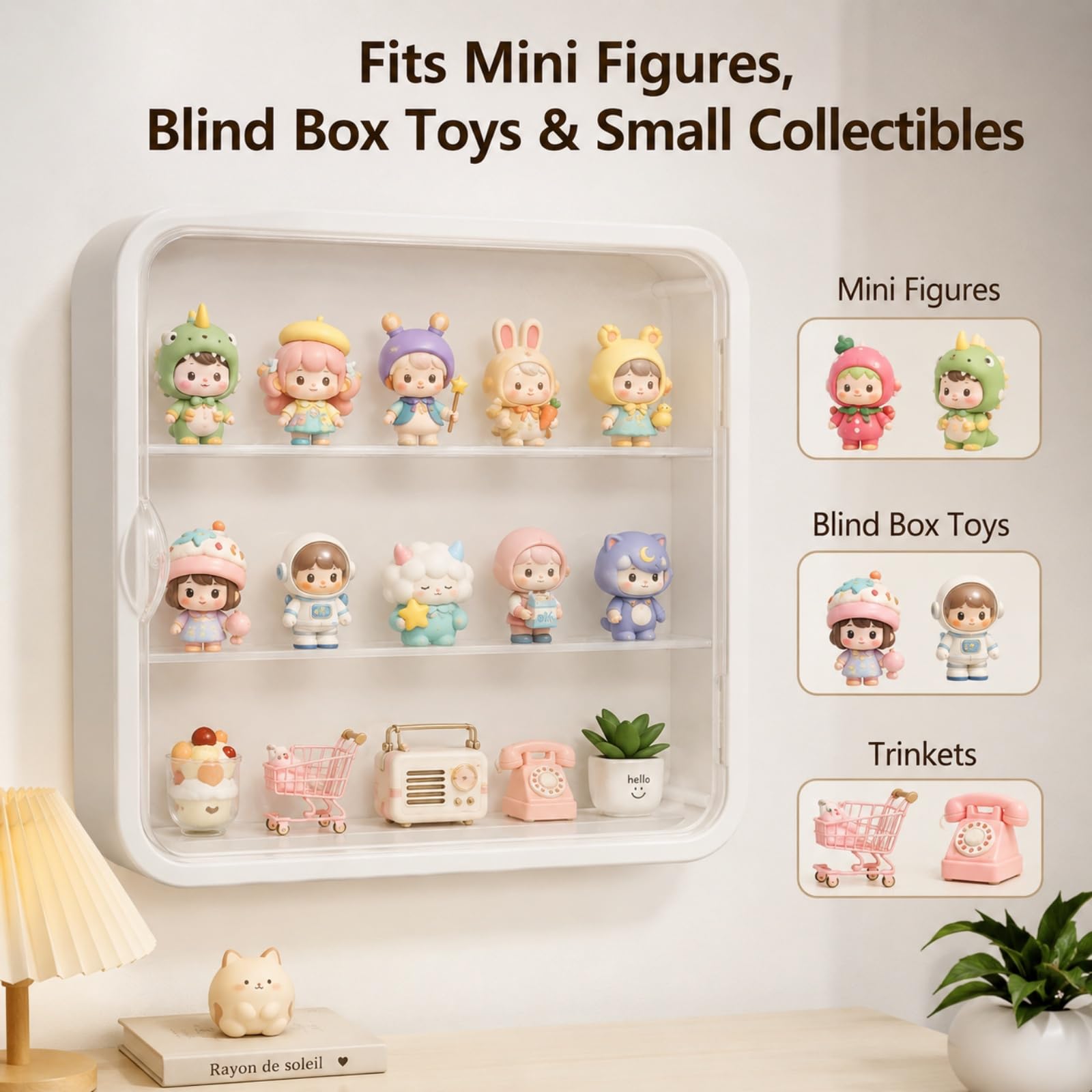 Amazon.co.jp: APACALI フィギュア用ディスプレイケース、12x12x3